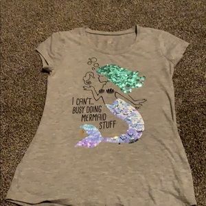 Girls shirt reversible sequin